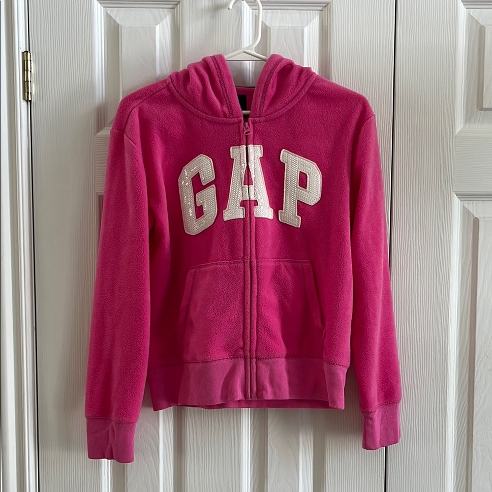GAP Kids Pink Hoodie Size XXL 14-16 Zip Up